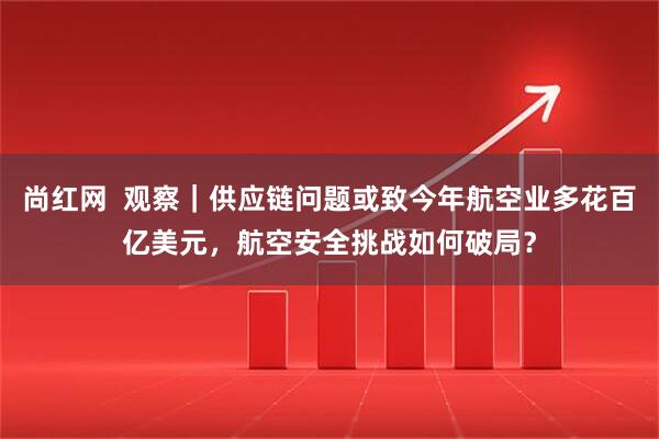 尚红网  观察｜供应链问题或致今年航空业多花百亿美元，航空安全挑战如何破局？